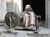 Grandmother spinning cotton